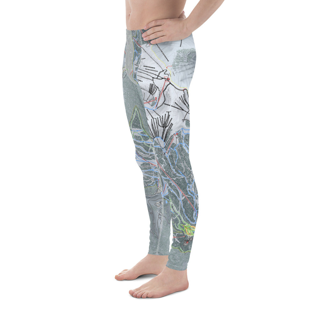 Big Sky, Montana Ski Trail Map - Men&#39;s Base Layer Bottoms - Powderaddicts