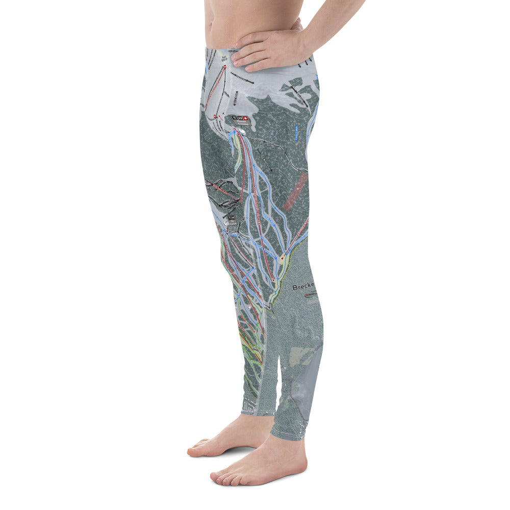 Breckenridge, Colorado Ski Trail Map - Men&#39;s Base Layer Bottoms - Powderaddicts