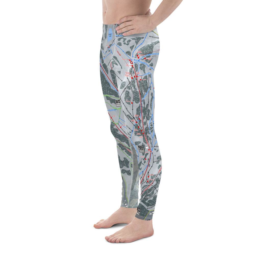 Alta, Utah Ski Trail Map - Men&#39;s Base Layer Bottoms - Powderaddicts