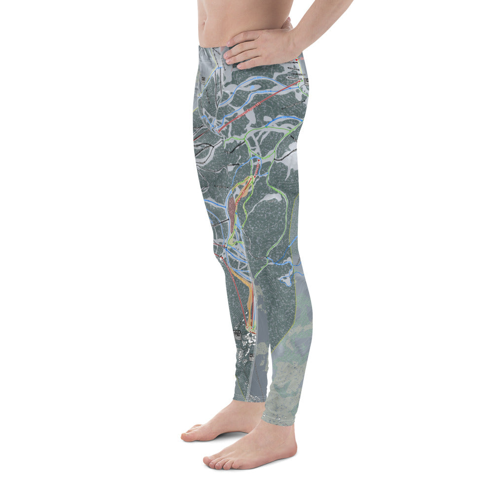 Telluride, Colorado Ski Trail Map - Men's Base Layer Bottoms - Powderaddicts