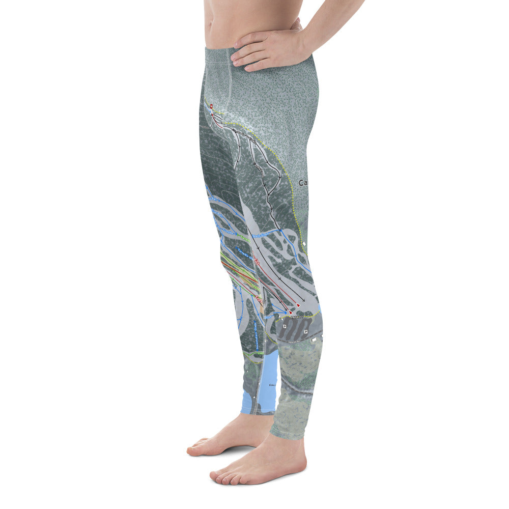 Cannon Mountain, New Hampshire Ski Trail Map - Men's Base Layer Bottoms - Powderaddicts