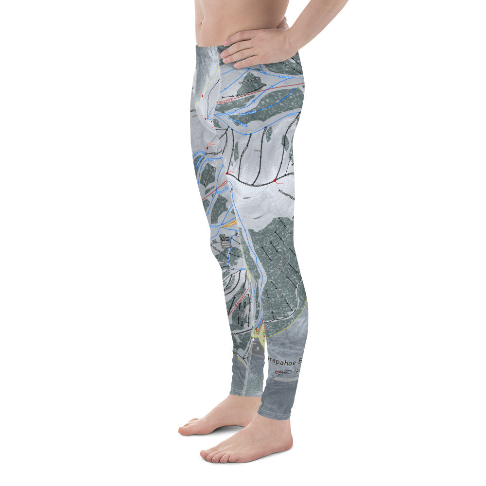 Arapahoe Basin, Colorado Ski Trail Map - Men's Base Layer Bottoms - Powderaddicts