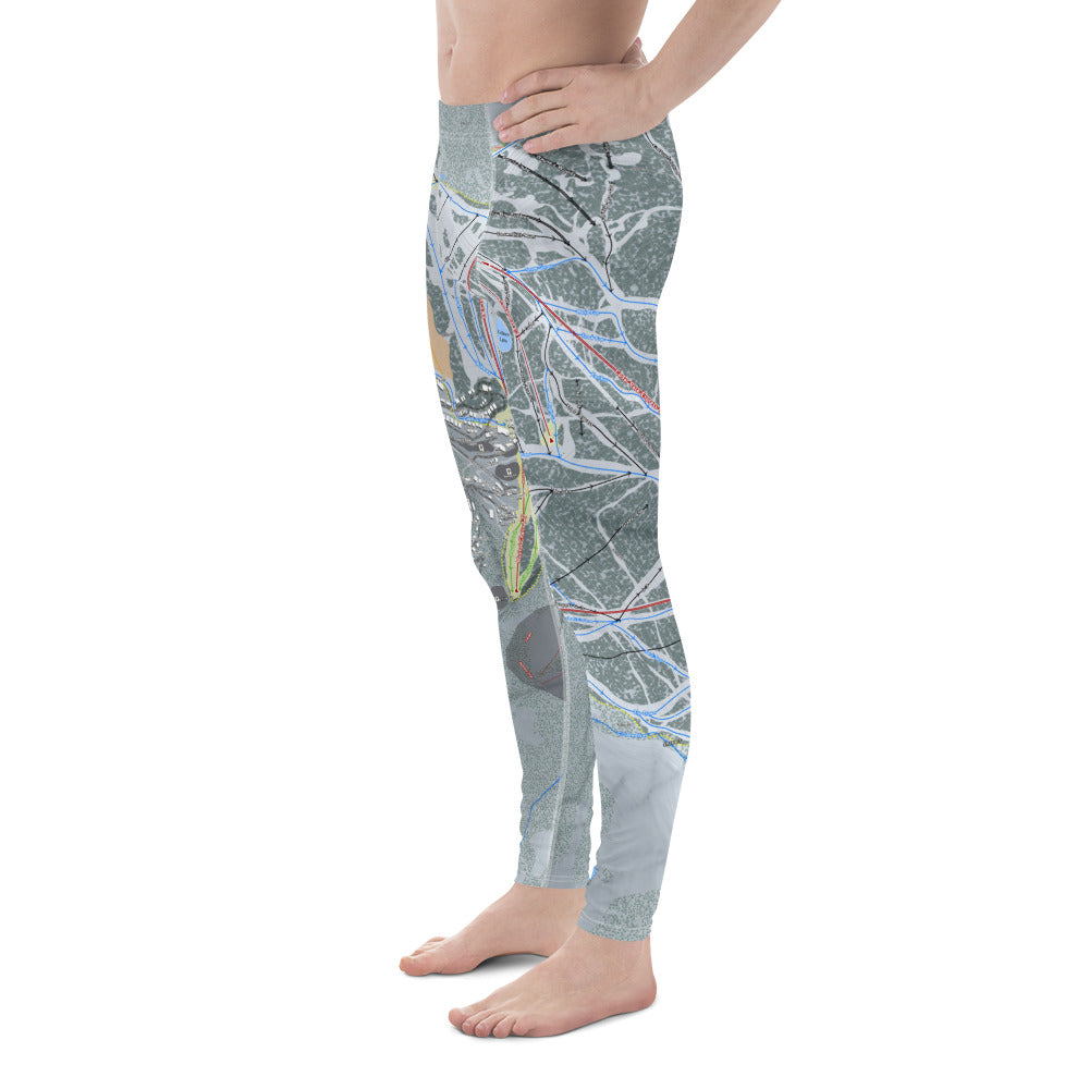 Schweitzer, Idaho Ski Trail Map - Men's Base Layer Bottoms - Powderaddicts