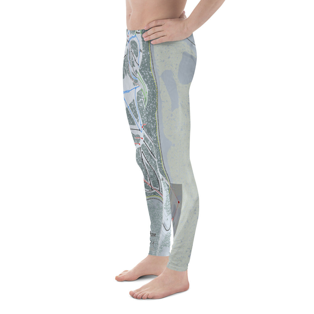 Mt. Rose, Nevada Ski Trail Map - Men's Base Layer Bottoms - Powderaddicts