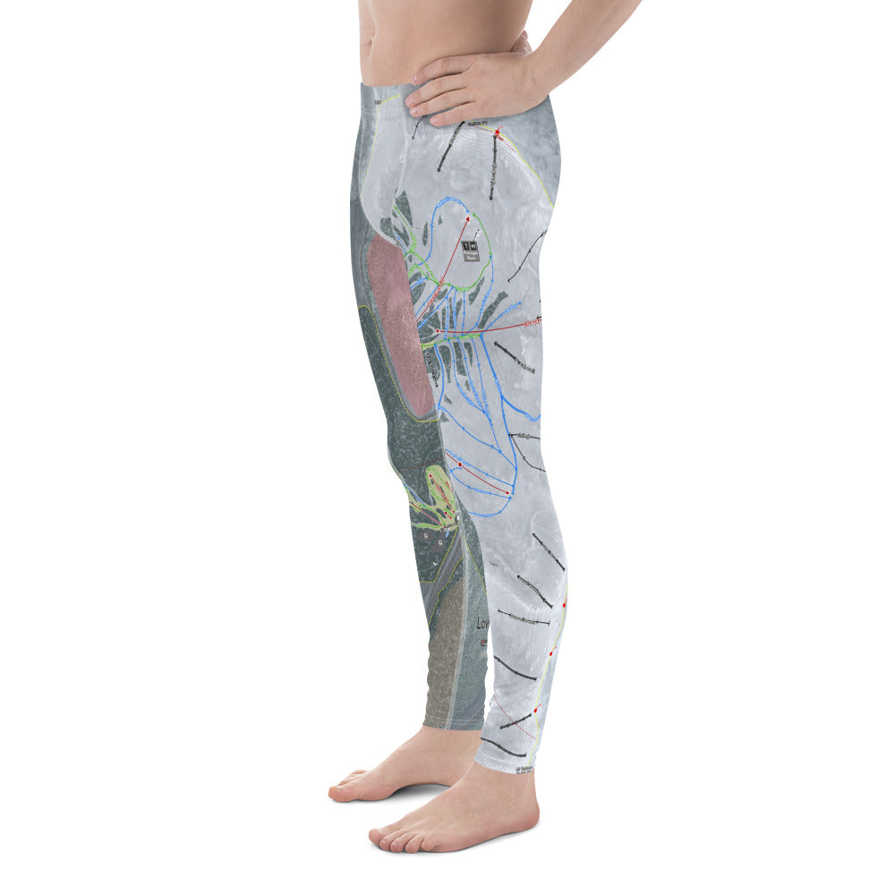 Loveland, Colorado Ski Trail Map - Men&#39;s Base Layer Bottoms - Powderaddicts