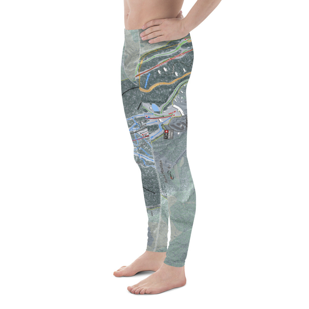 Burke Mountain, Vermont Ski Trail Map - Men&#39;s Base Layer Bottoms - Powderaddicts