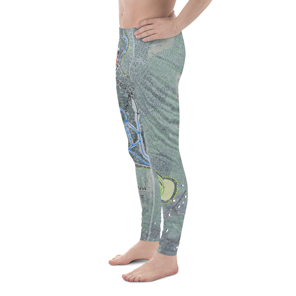 Shawnee Peak, Maine Ski Trail Map - Men's Base Layer Bottoms - Powderaddicts