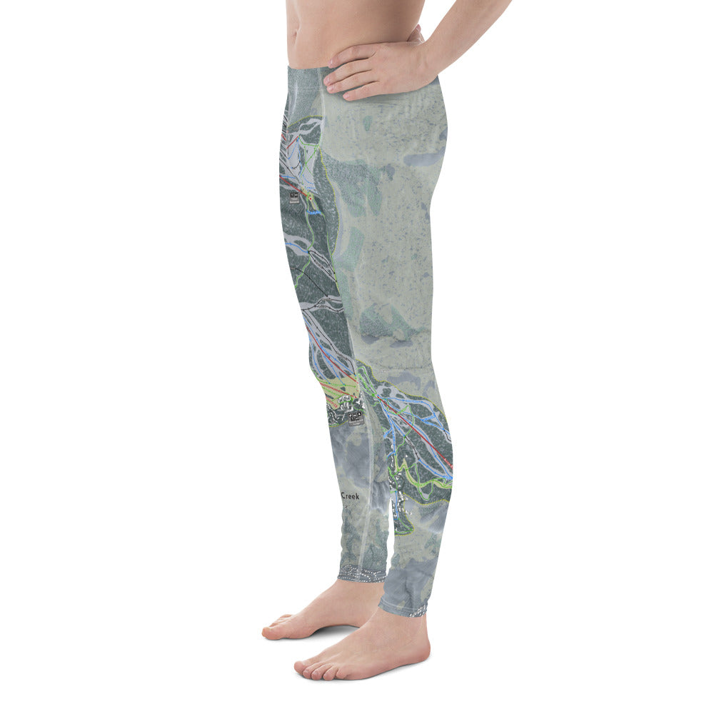 Beaver Creek, Colorado Ski Trail Map - Men's Base Layer Bottoms - Powderaddicts