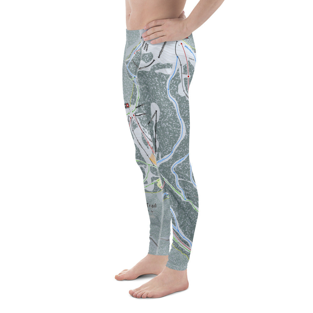 Lost Trail, Montana Ski Trail Map - Men&#39;s Base Layer Bottoms - Powderaddicts