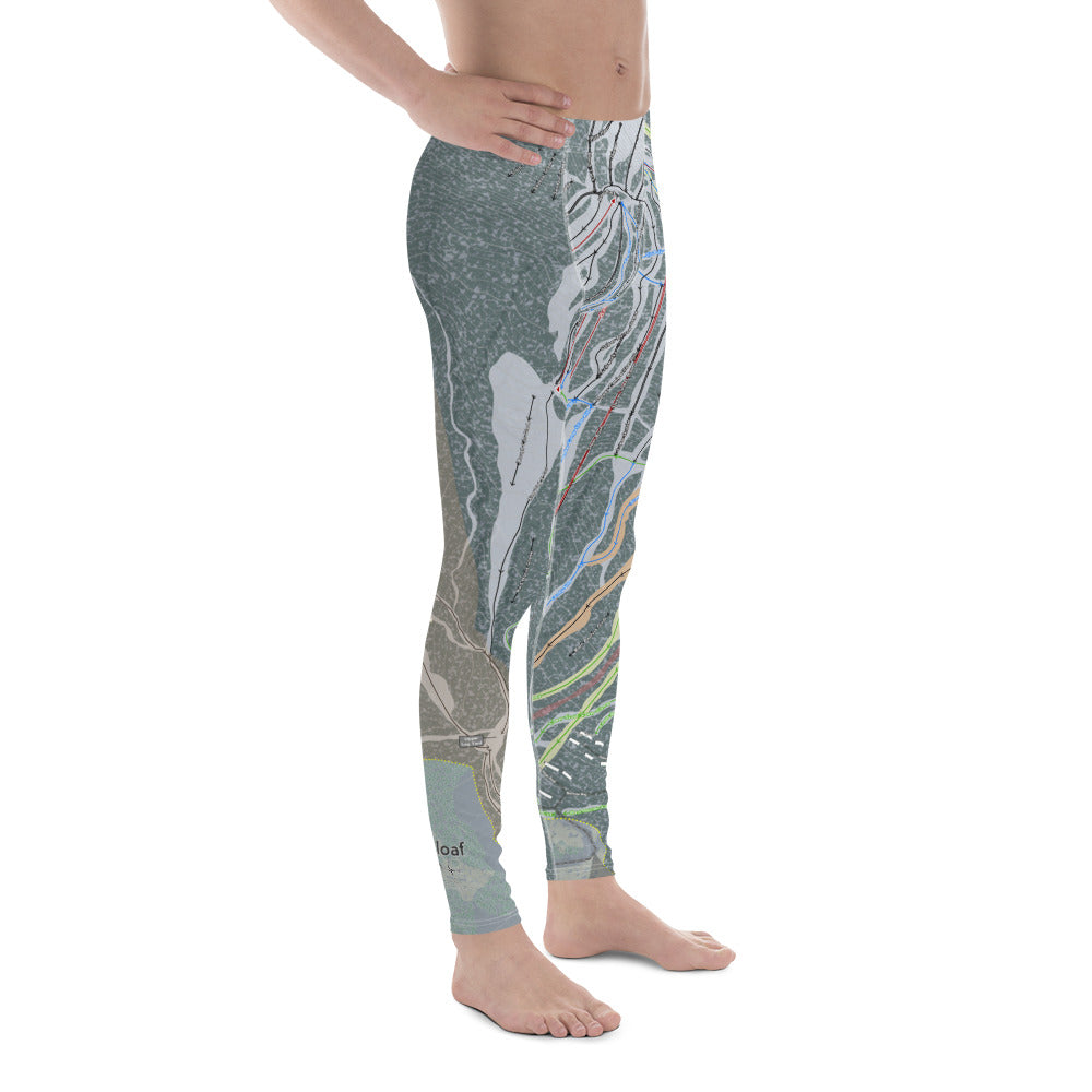 Sugarloaf, Maine Ski Trail Map - Men&#39;s Base Layer Bottoms - Powderaddicts