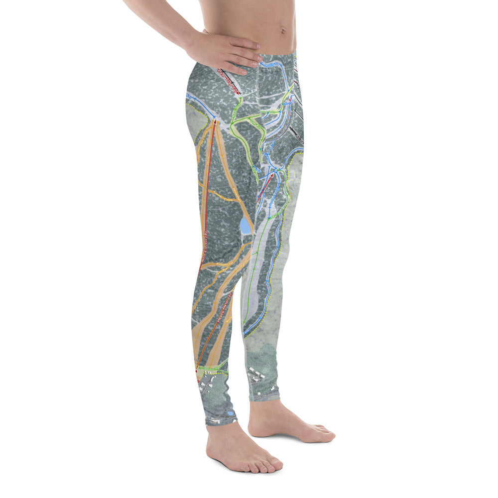 Mount Snow, Vermont Ski Trail Map - Men&#39;s Base Layer Bottoms - Powderaddicts