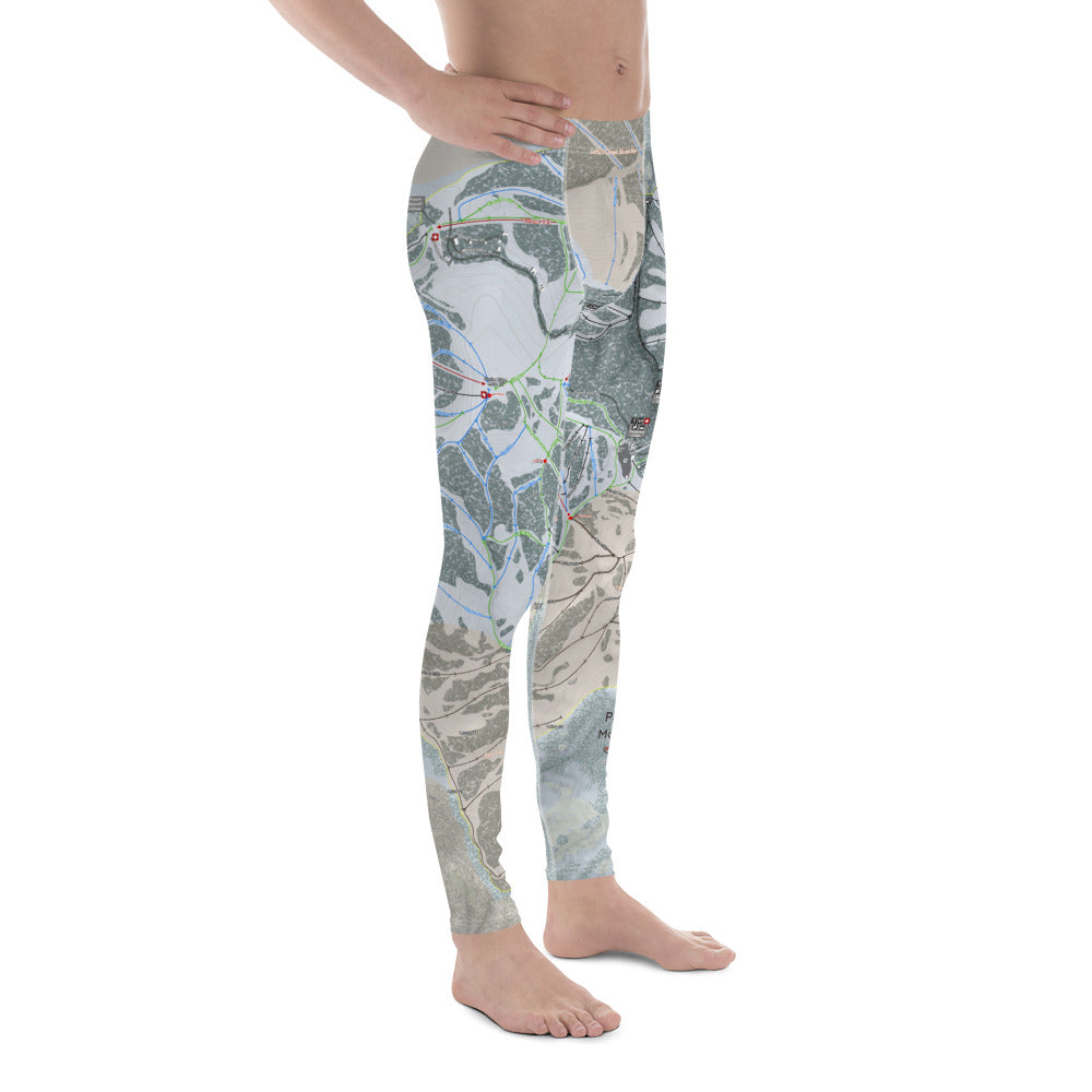 Powder Mountain, Utah Ski Trail Map - Men's Base Layer Bottoms - Powderaddicts