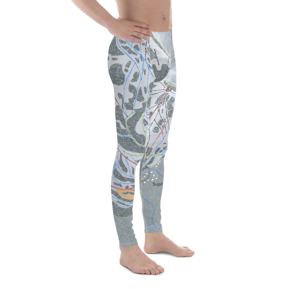 Sugar Bowl, California Ski Trail Map - Men&#39;s Base Layer Bottoms - Powderaddicts