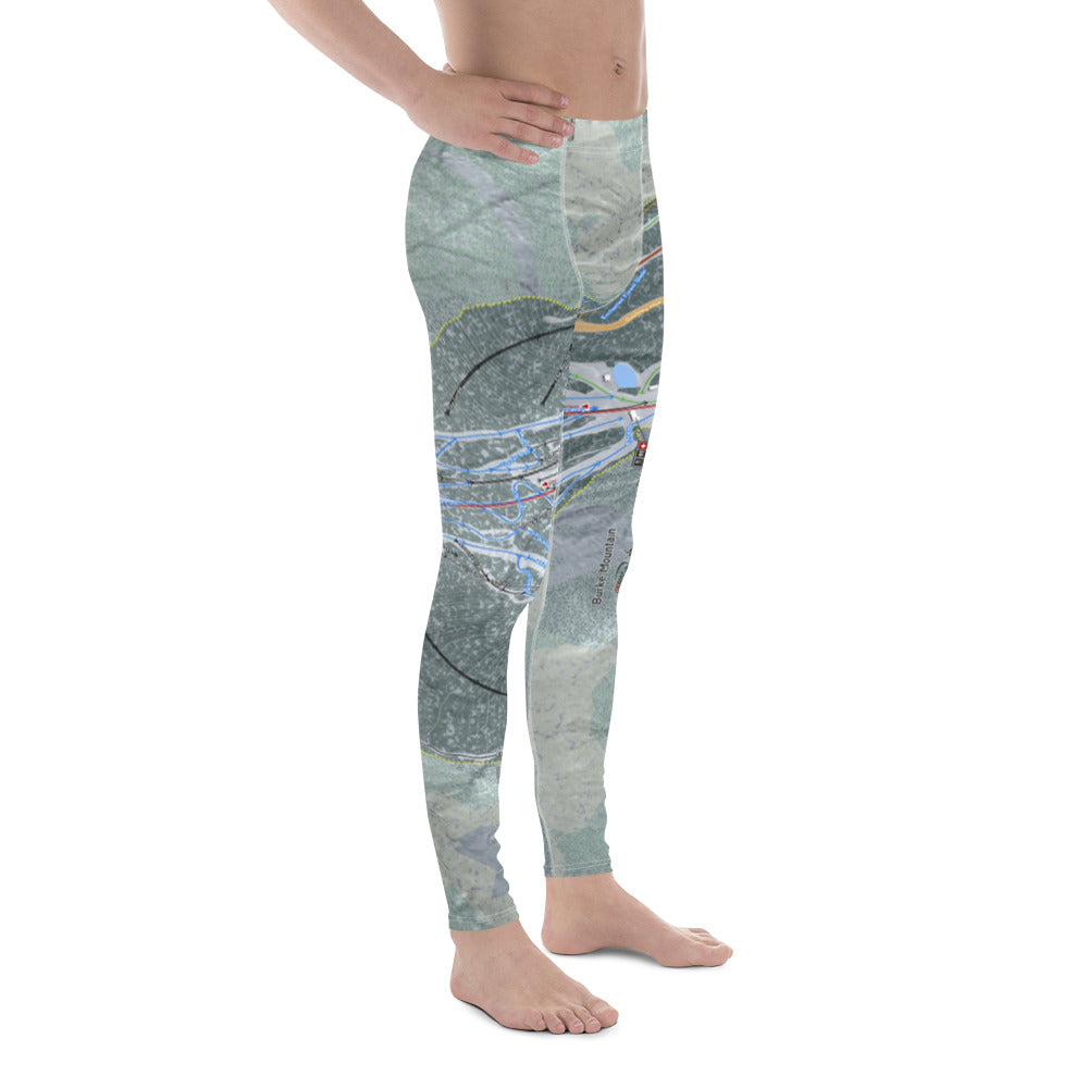 Burke Mountain, Vermont Ski Trail Map - Men&#39;s Base Layer Bottoms - Powderaddicts