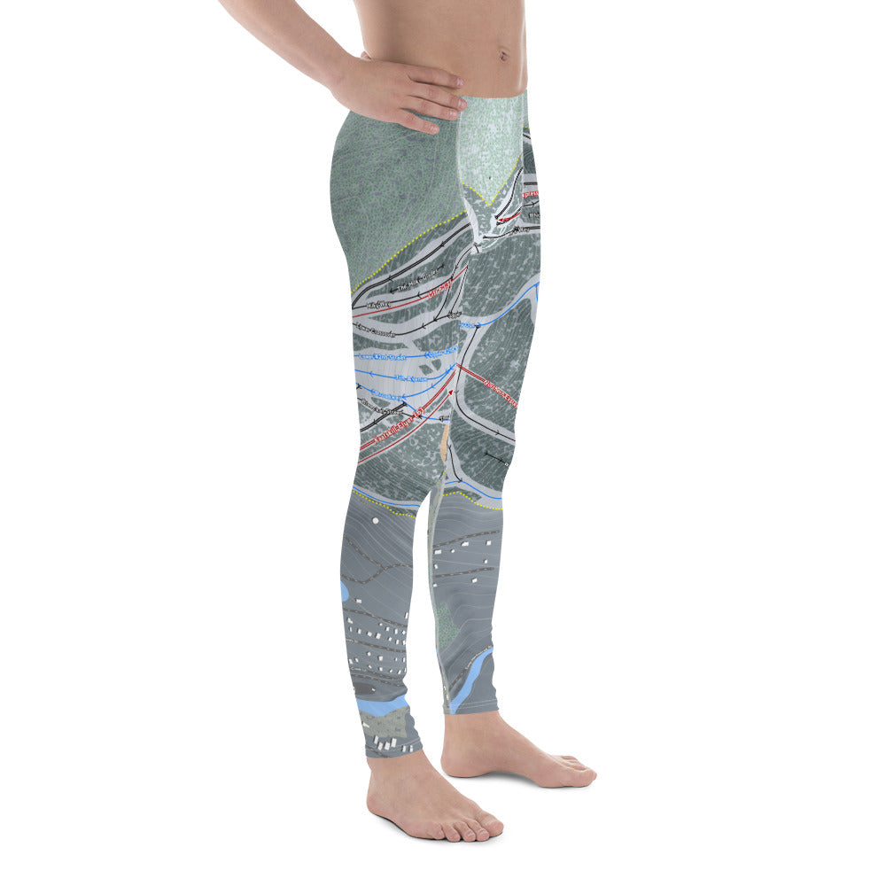 Hunter Mountain, New York Ski Trail Map - Men's Base Layer Bottoms - Powderaddicts