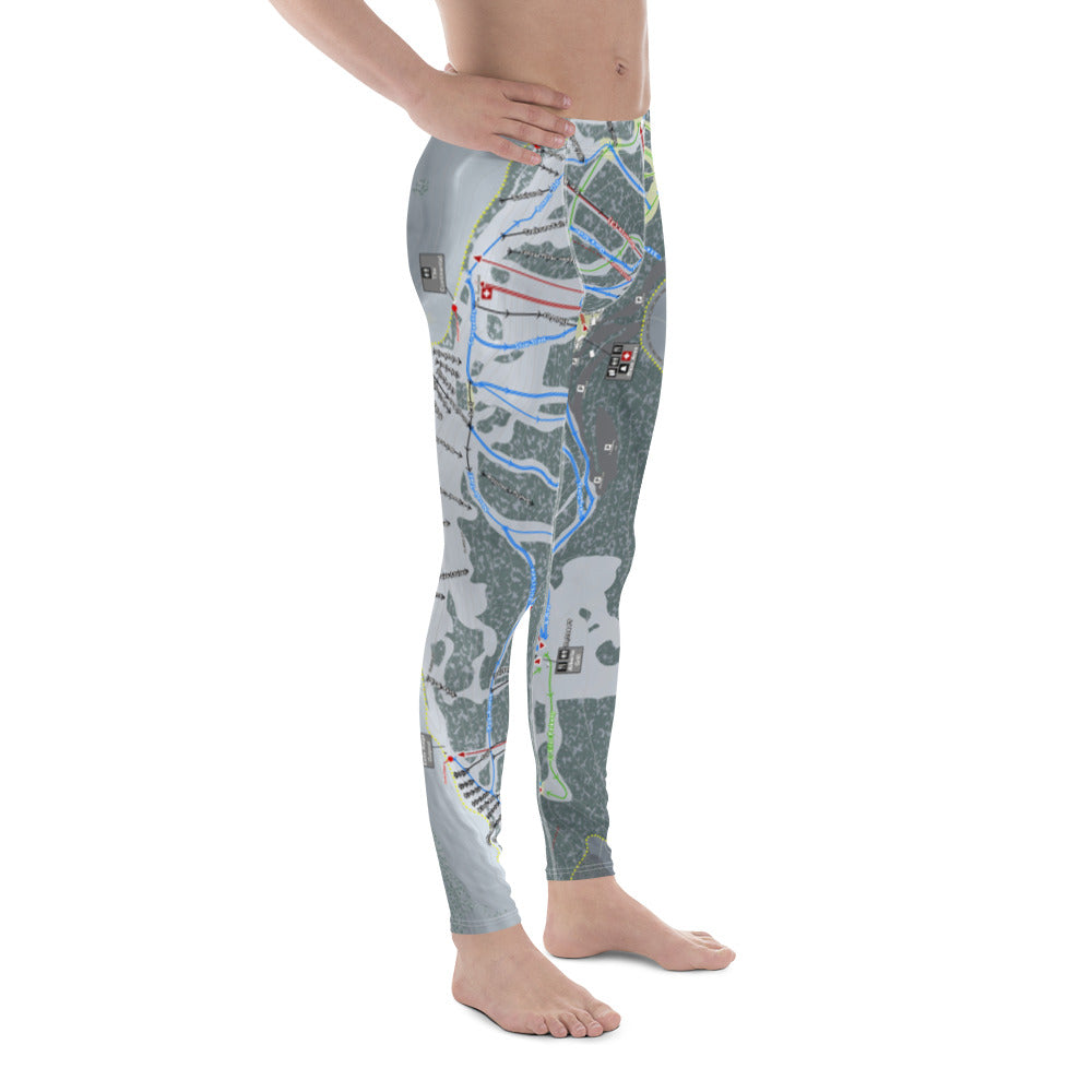 Wolf Creek, Colorado Ski Trail Map - Men's Base Layer Bottoms - Powderaddicts