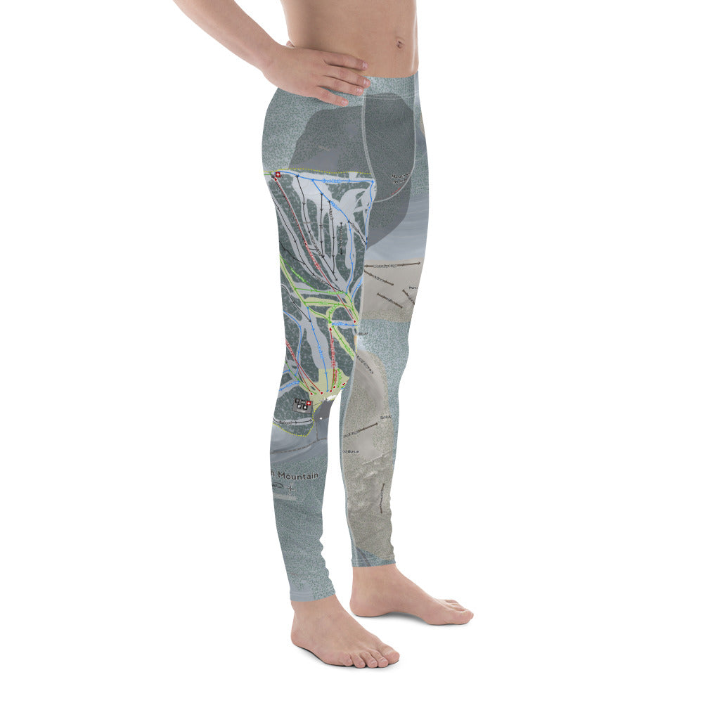 Monarch Mountain, Colorado Ski Trail Map - Men&#39;s Base Layer Bottoms - Powderaddicts