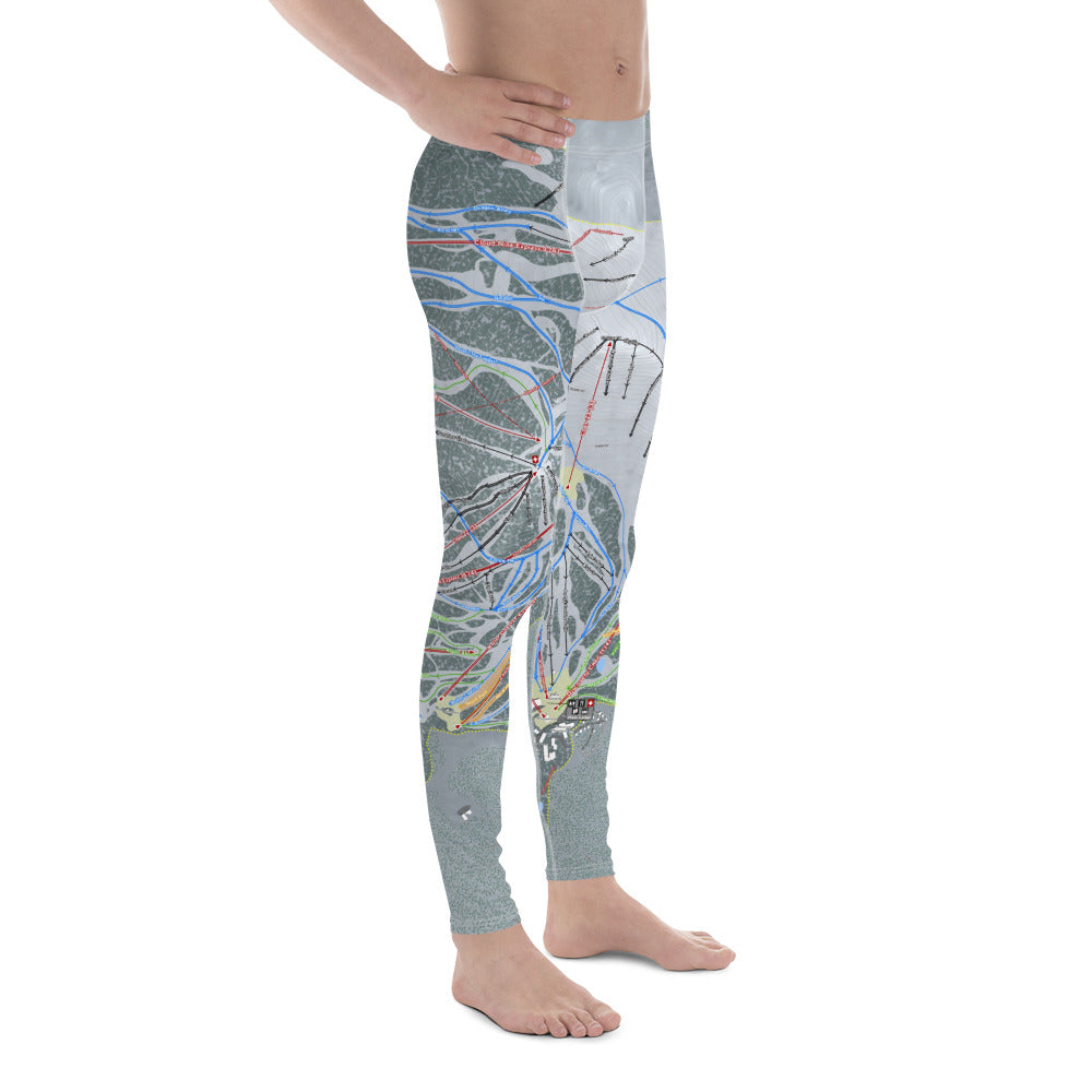 Mammoth Mountain, California Ski Trail Map - Men&#39;s Base Layer Bottoms - Powderaddicts