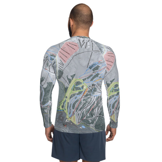 Arapahoe Basin, Colorado Ski Trail Map Men's Base Layer Top - Powderaddicts
