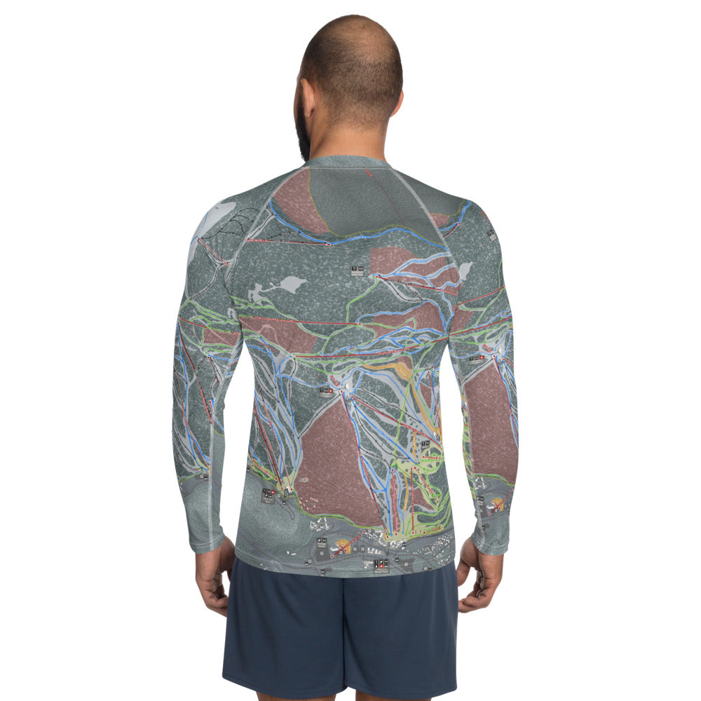 Winter Park, Colorado Ski Trail Map Men's Base Layer Top - Powderaddicts