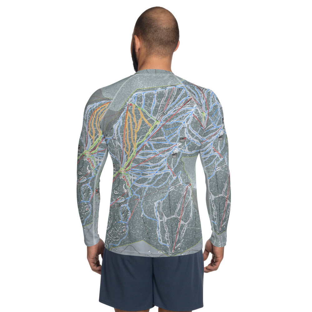 Northstar, California Ski Trail Map Men's Base Layer Top - Powderaddicts