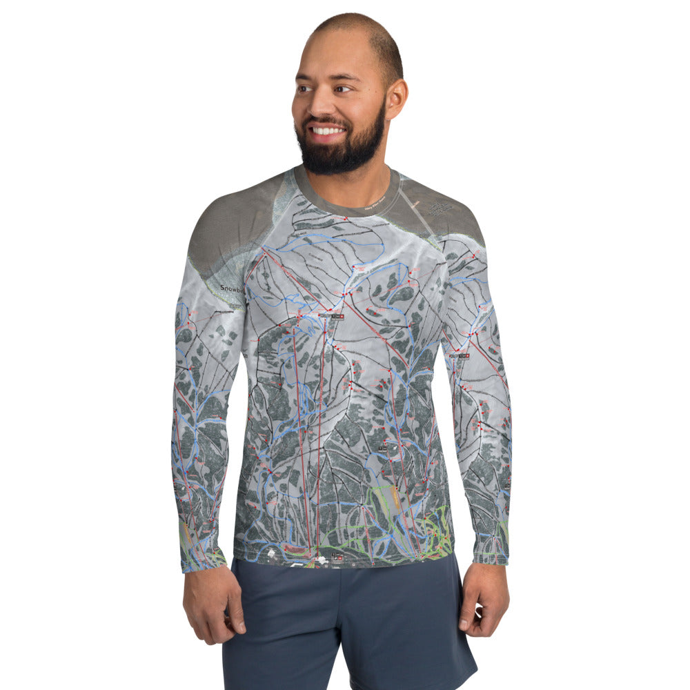 Snowbird, Utah Ski Trail Map - Men's Base Layer Top