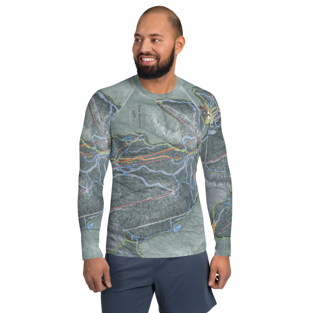 Gore Mountain, New York Ski Trail Map Men's Base Layers