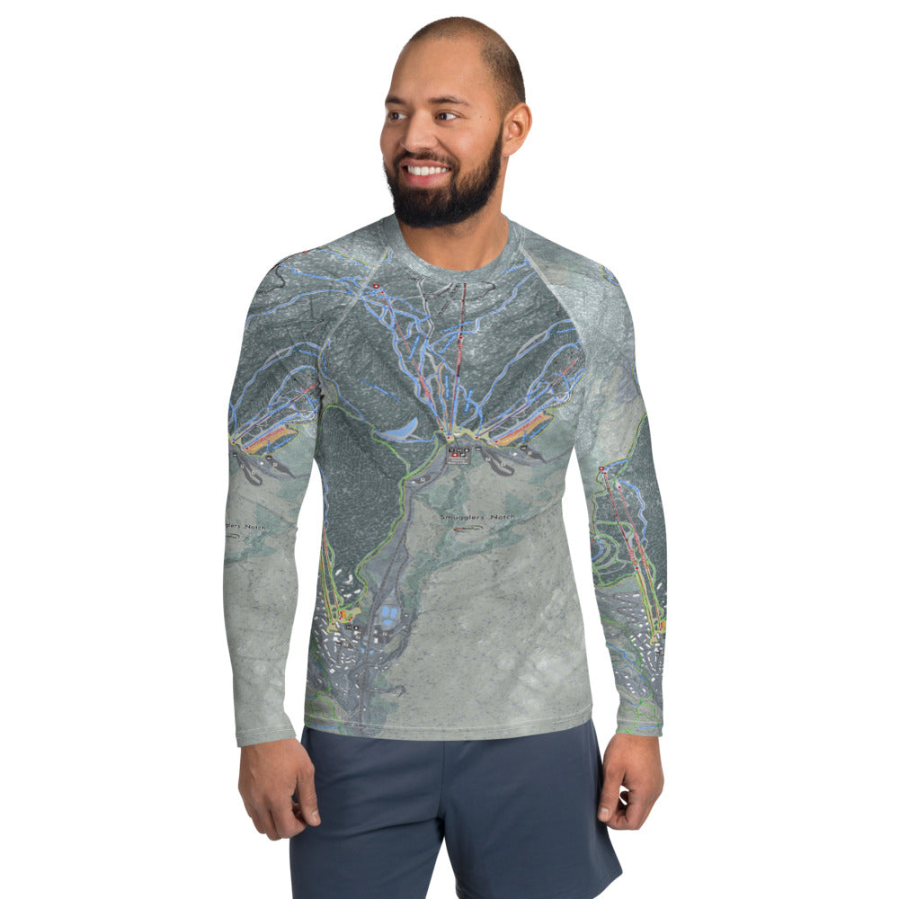 Smuggler's Notch, Vermont Ski Trail Map Men's Base Layers