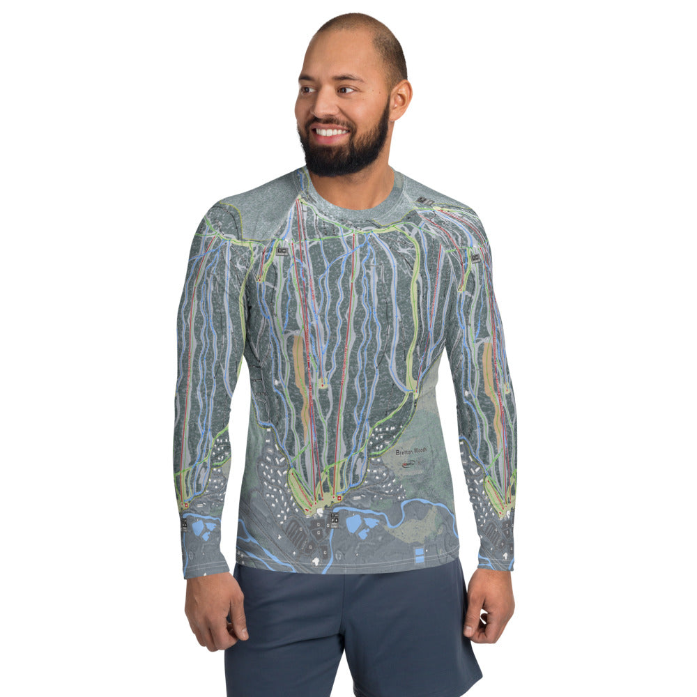 Bretton Woods, New Hampshire Ski Trail Map Men's Base Layers
