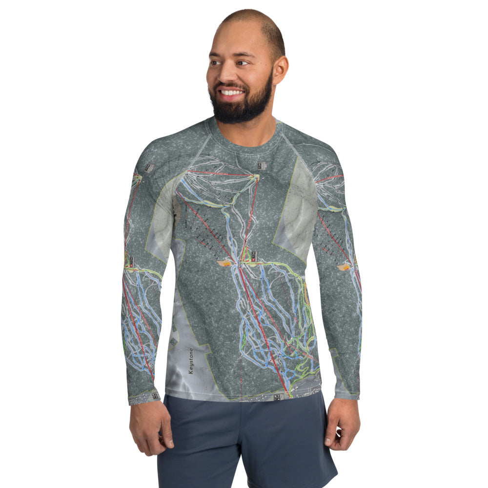 Keystone, Colorado Ski Trail Map Men's Base Layers