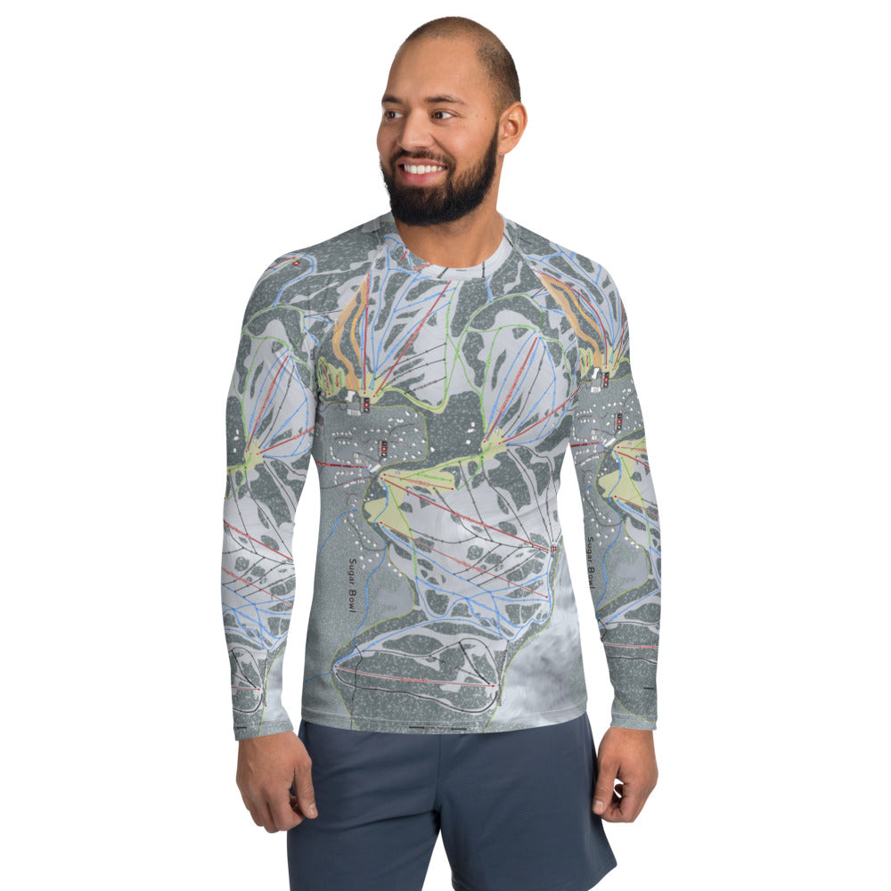 Sugar Bowl, California Ski Trail Map Men's Base Layers