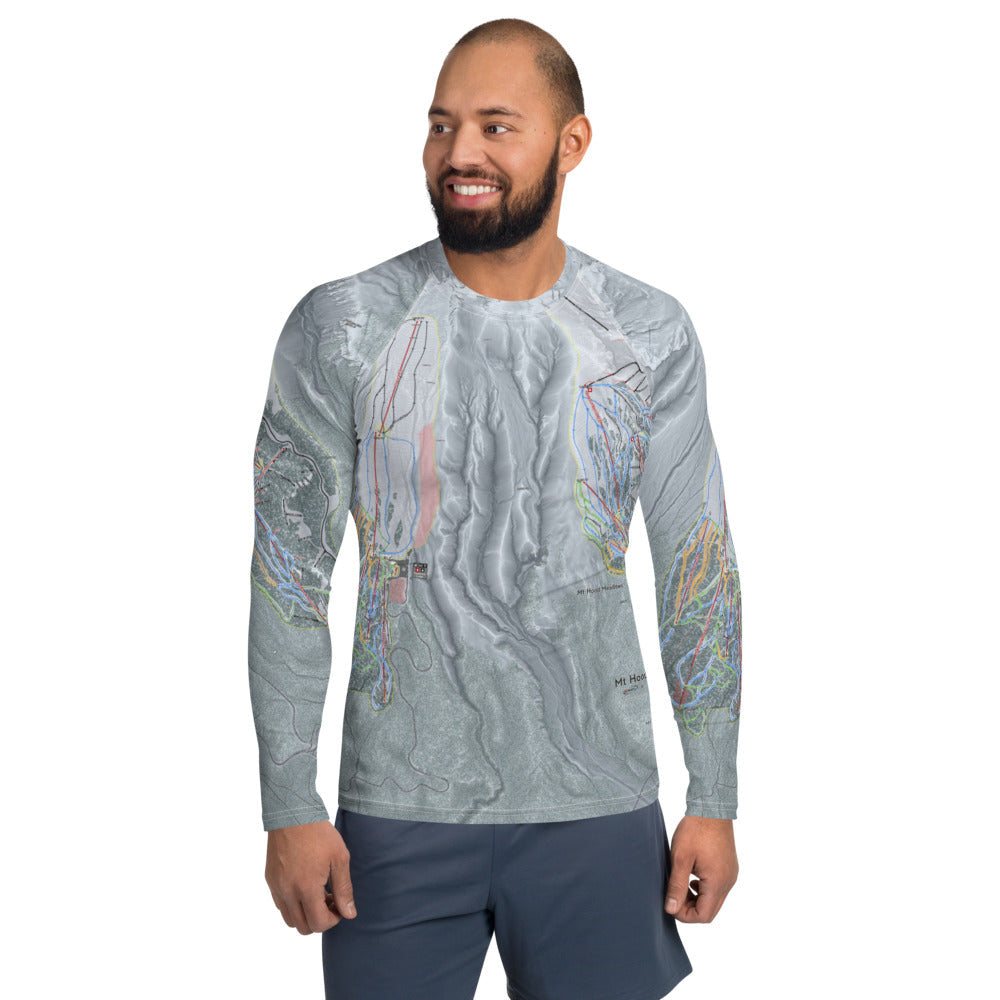 Mt. Hood Meadows, Oregon Ski Trail Map Men's Base Layers