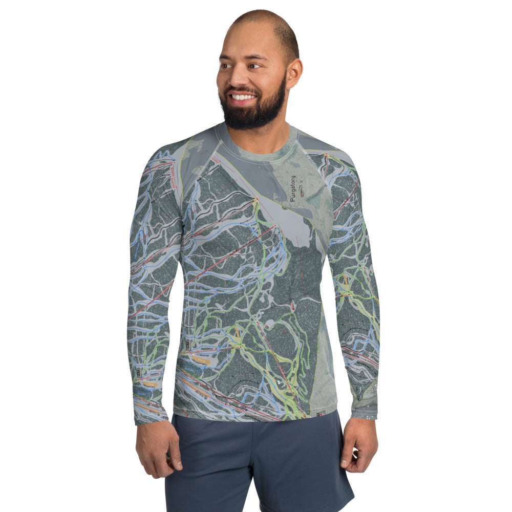Purgatory, Colorado Ski Trail Map Men's Base Layers