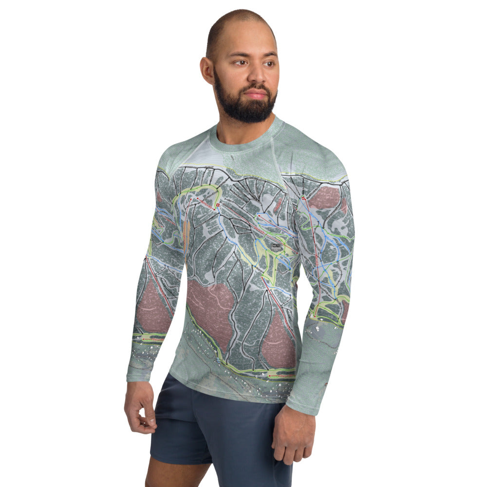 Taos, New Mexico Ski Trail Map Men's Base Layer Top - Powderaddicts