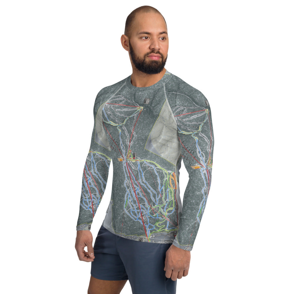 Keystone, Colorado Ski Trail Map Men&#39;s Base Layer Top - Powderaddicts