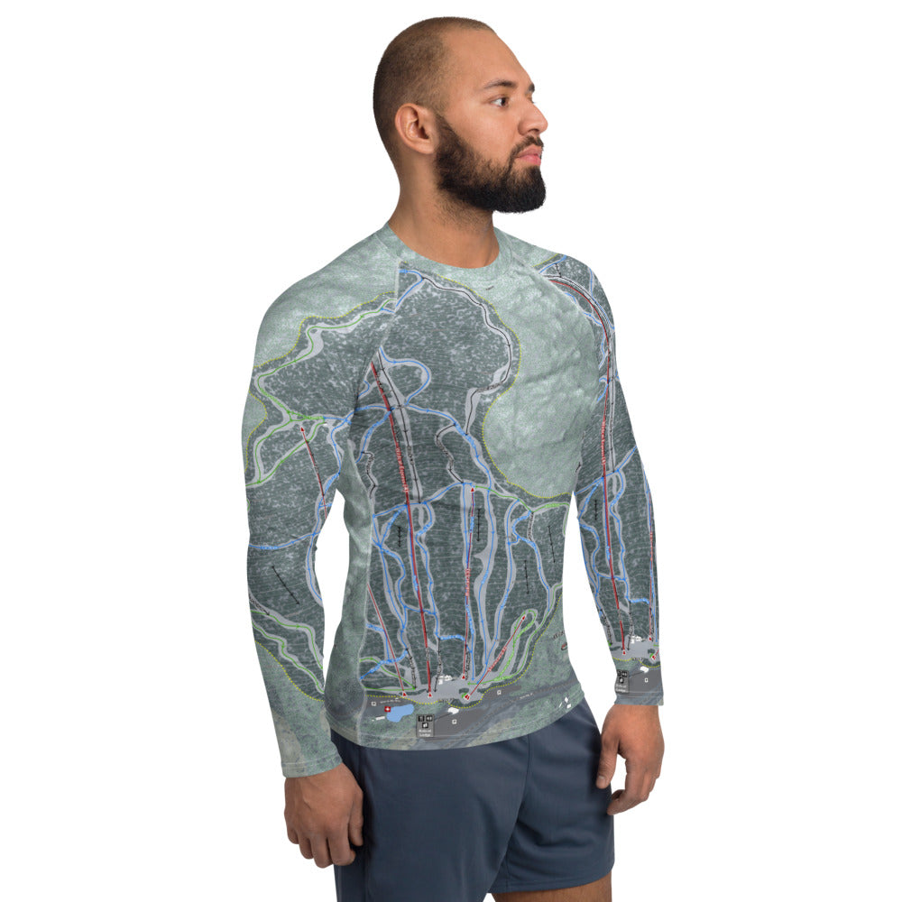 Wildcat Mountain, New Hampshire Ski Trail Map Men's Base Layer Top - Powderaddicts