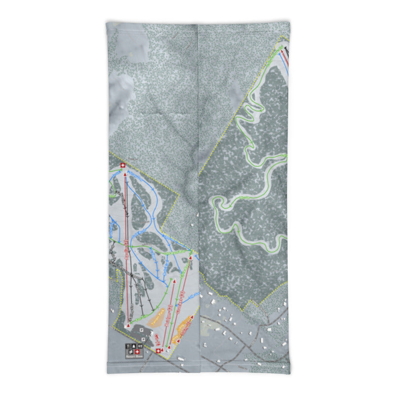 Nordic Valley, Utah Ski Trail Map Printed Neck Gaiter - Powderaddicts