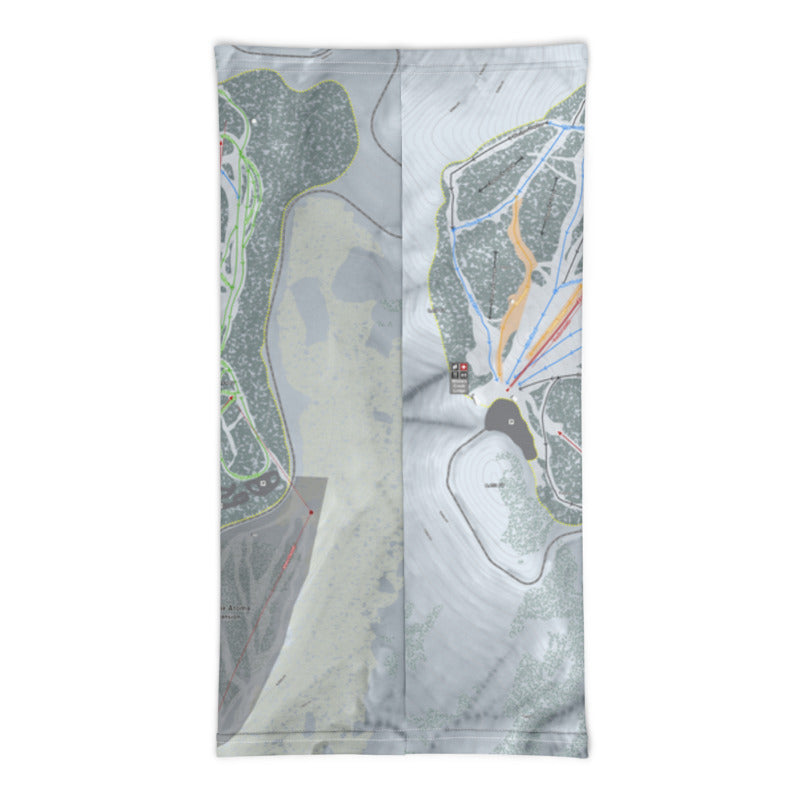 Mt. Rose, Nevada Ski Trail Map Printed Neck Gaiter - Powderaddicts