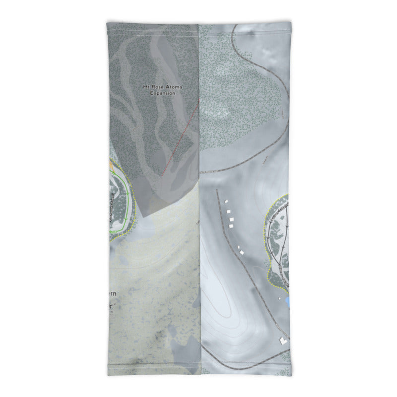Sky Tavern, Nevada Ski Trail Map Printed Neck Gaiter - Powderaddicts