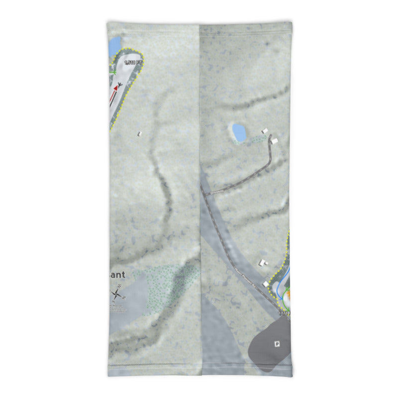 Mt Pleasant, Pennsylvania Ski Trail Map Printed Neck Gaiter - Powderaddicts