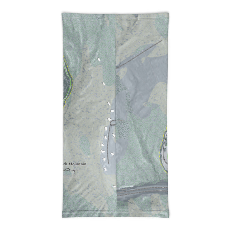 Whaleback Mountain, New Hampshire Ski Trail Map Printed Neck Gaiter - Powderaddicts