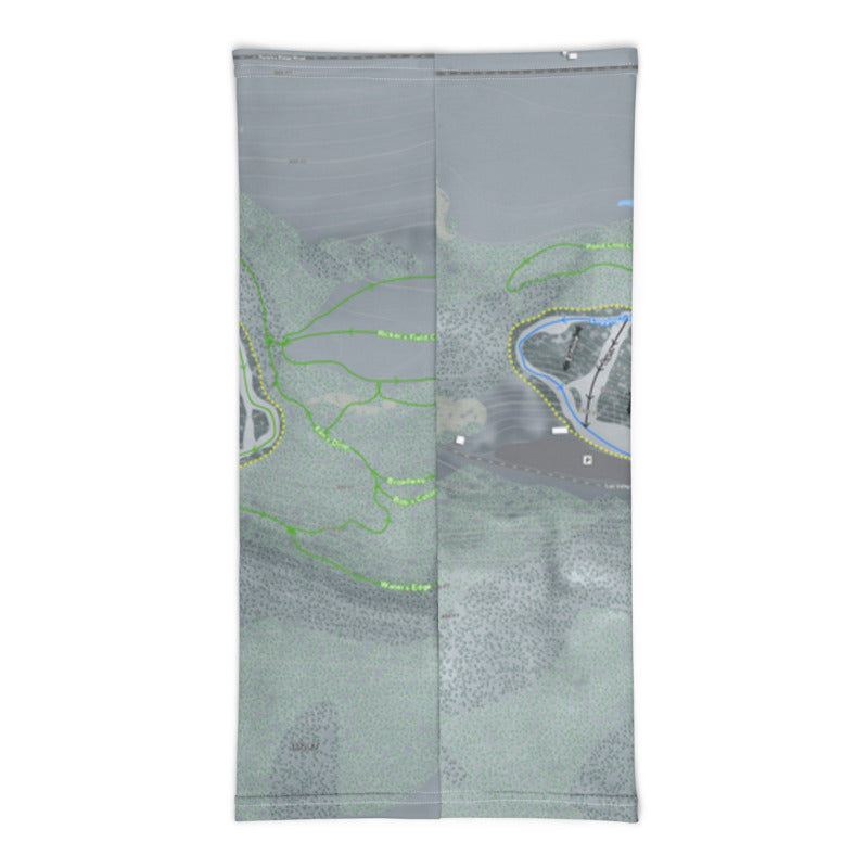 Lost Valley, Maine Ski Trail Map Printed Neck Gaiter - Powderaddicts