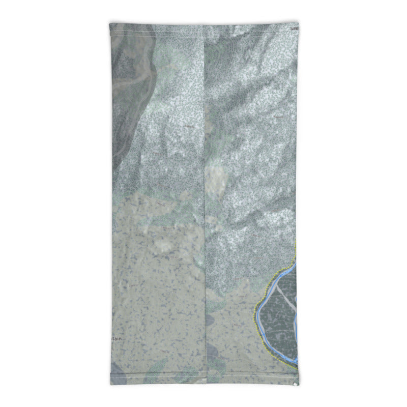 Moosehead Mountain, Maine Ski Trail Map Printed Neck Gaiter - Powderaddicts