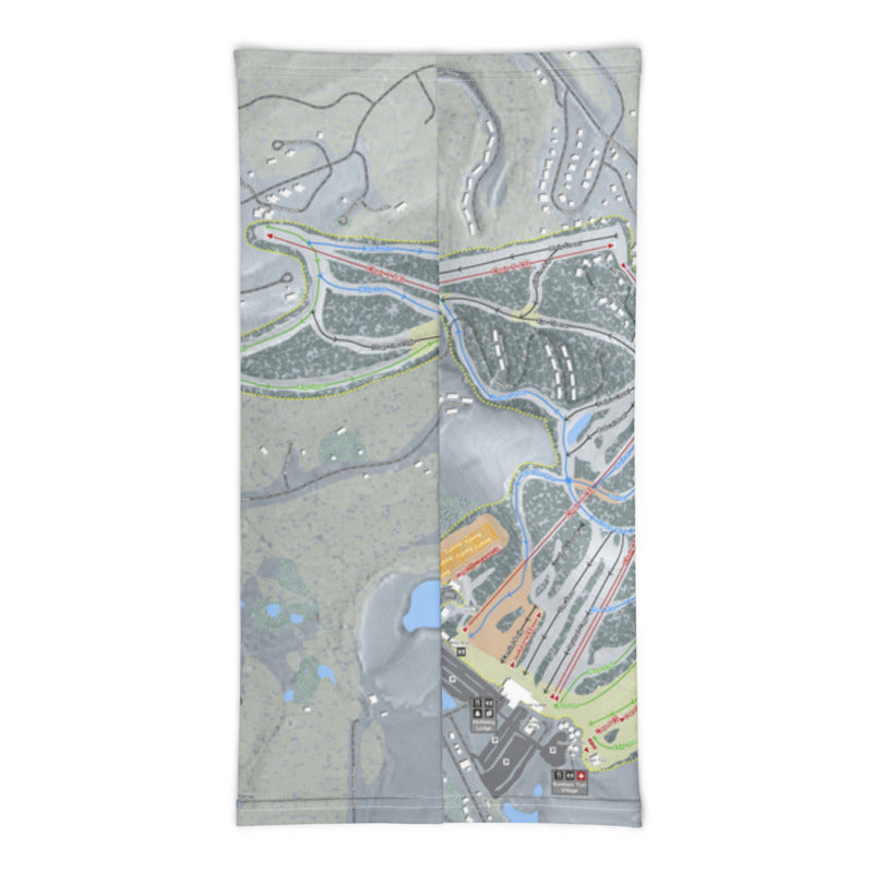 Wisp, Maryland Ski Trail Map Printed Neck Gaiter - Powderaddicts