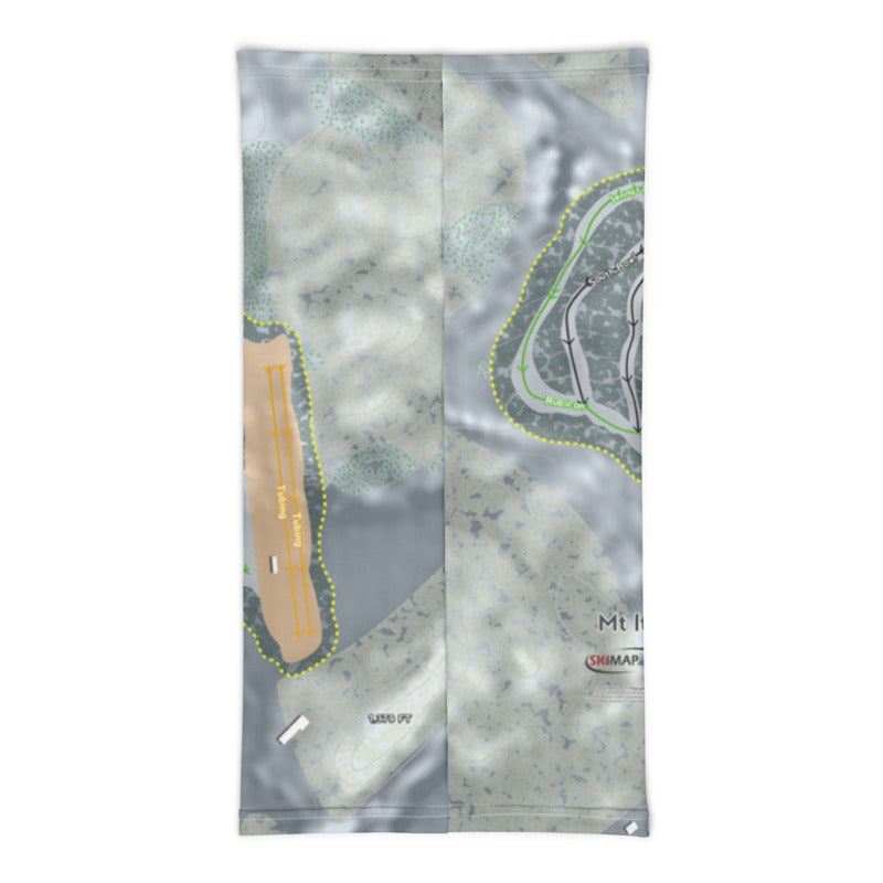 MtItasca, Minnesota Ski Trail Map Printed Neck Gaiter - Powderaddicts