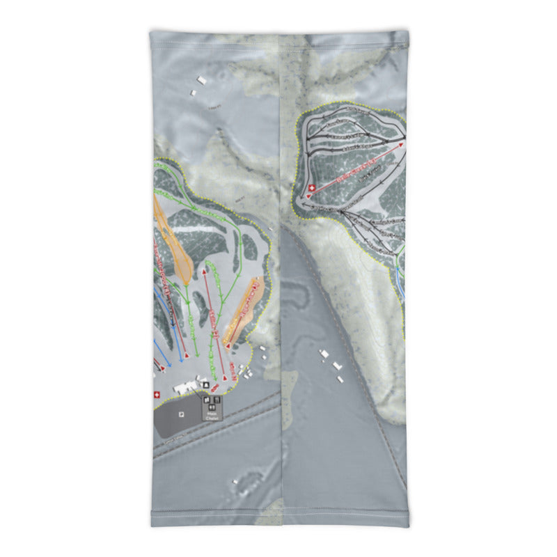 Welch Village, Minnesota Ski Trail Map Printed Neck Gaiter - Powderaddicts