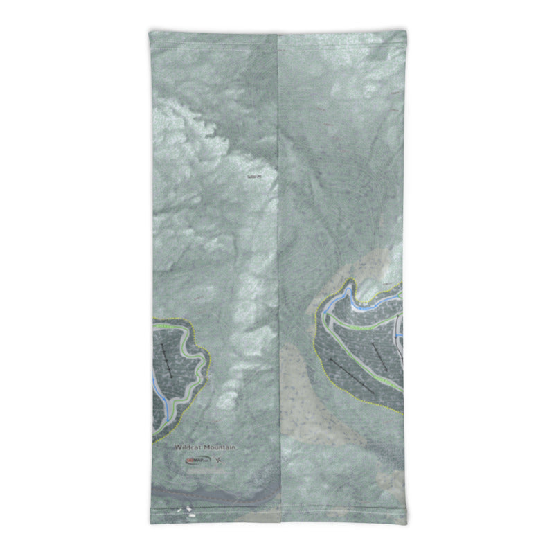 Wild Mountain, Minnesota Ski Trail Map Printed Neck Gaiter - Powderaddicts