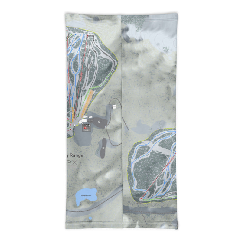 Snowy Range, Wyoming Ski Trail Map Printed Neck Gaiter - Powderaddicts