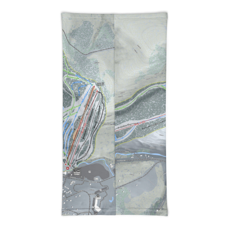 Greek Peak, New York Ski Trail Map Printed Neck Gaiter - Powderaddicts