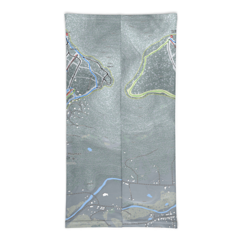 Windham Mountain, New York Ski Trail Map Printed Neck Gaiter - Powderaddicts